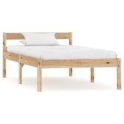 vidaXL Sängram utan madrass massiv furu 90x200 cm