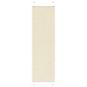 vidaXL Plisserad persienn cremefärgad 65x200cm tyg bredd 64,4cm