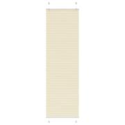 vidaXL Plisserad persienn cremefärgad 55x200cm tyg bredd 54,4cm
