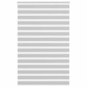 vidaXL Rullgardin zebra ljusgrå 140x230 cm tyg bredd 135,9cm polyester