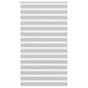 vidaXL Rullgardin zebra ljusgrå 130x230 cm tyg bredd 125,9cm polyester