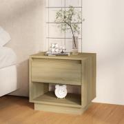 vidaXL Sängbord sonoma-ek 45x34x44 cm konstruerat trä