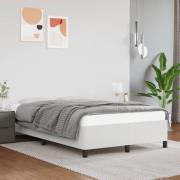 vidaXL sängram utan madrass vit 120x190 cm konstläder
