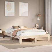 vidaXL Sängram utan madrass 140x200 cm massiv furu