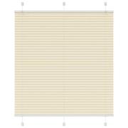 vidaXL Plisserad persienn cremefärgad 120x150 cm tyg bredd 119,4cm