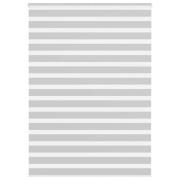 vidaXL Rullgardin zebra ljusgrå 155x200 cm tyg bredd 150,9cm polyester