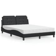 vidaXL Bed Frame without Mattress "Zadar" Black 180x200 cm Faux Leathe...