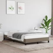 vidaXL sängram utan madrass taupe 120x190 cm tyg