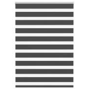 vidaXL Rullgardin zebra svart 100x150 cm tyg bredd 95,9 cm polyester