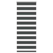 vidaXL Rullgardin zebra svart 65x150 cm tyg bredd 60,9 cm polyester