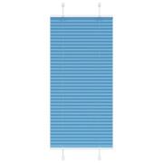vidaXL Plisserad persienn blå 65x100cm tyg bredd 64,4cm polyester