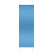 vidaXL Plisserad persienn blå 45x100cm tyg bredd 44,4cm polyester