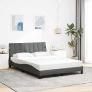 vidaXL Bed Frame without Mattress "Hanko" Dark Grey 140x200cm Fabric