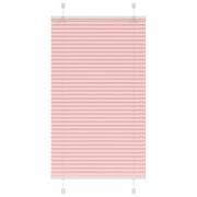 vidaXL Plisserad persienn rosa 80x100 cm tyg bredd 79,4 cm polyester