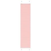vidaXL Plisserad persienn rosa 50x200cm tyg bredd 49,4cm polyester