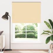 vidaXL Rullgardin mörkläggningsbeige 155x210 cm tyg bredd 151,6 cm