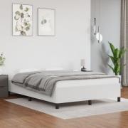 vidaXL Sängram vit 140x200 cm konstläder