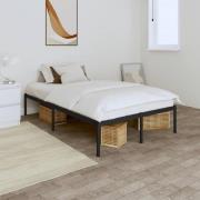 vidaXL Sängram metall svart 120x190 cm
