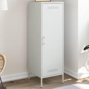vidaXL Högskåp vit 36x39x113 cm stål