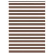 vidaXL Rullgardin zebra brun 155x200 cm tyg bredd 150,9 cm polyester