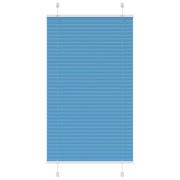 vidaXL Plisserad persienn blå 70x100 cm tyg bredd 69,4 cm polyester