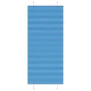 vidaXL Plisserad persienn blå 90x200 cm tyg bredd 89,4 cm polyester