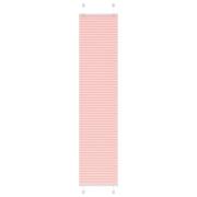 vidaXL Plisserad persienn rosa 45x200cm tyg bredd 44,4cm polyester