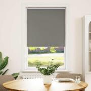 vidaXL Rullgardin mörkläggning grå 85x130 cm tyg bredd 80,7 cm