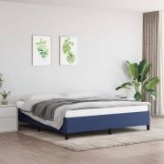 vidaXL Sängram utan madrass blå 180x200 cm tyg