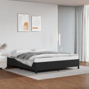 vidaXL Sängram svart 180x200 cm konstläder