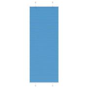 vidaXL Plisserad persienn blå 75x200 cm tyg bredd 74,4 cm polyester