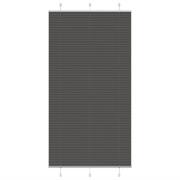 vidaXL Plisserad persienn svart 100x200 cm tyg bredd 99,4 cm polyester