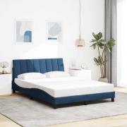vidaXL Bed Frame without Mattress "Hanko" Blue 120x200cm Fabric