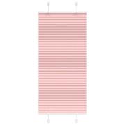 vidaXL Plisserad persienn rosa 65x100cm tyg bredd 64,4cm polyester