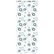 vidaXL Duschrullgardin med kassett 110x240 cm tyg bredd 106 cm