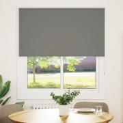 vidaXL Rullgardin mörkläggning grå 125x150 cm tyg bredd 121,6 cm