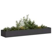 vidaXL Odlingslåda svart 360x80x40 cm stål