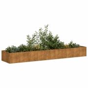 vidaXL Planteringskärl rostig 360x80x40 cm väderbeständigt stål