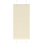 vidaXL Plisserad persienn cremefärgad 55x100cm tyg bredd 54,4cm