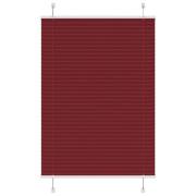 vidaXL Plisserad persienn Bordeaux röd 100x150 cm tyg bredd 99,4 cm