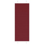 vidaXL Plisserad persienn Bordeaux röd 80x200 cm tyg bredd 79,4 cm