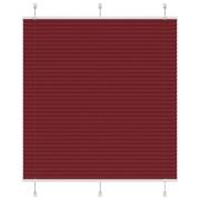 vidaXL Plisserad persienn Bordeaux röd 120x100 cm tyg bredd 119,4 cm