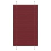 vidaXL Plisserad persienn Bordeaux röd 70x100 cm tyg bredd 69,4 cm