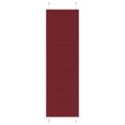 vidaXL Plisserad persienn Bordeaux röd 65x200 cm tyg bredd 64,4 cm