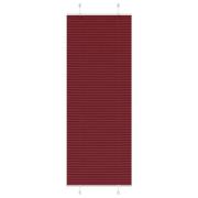 vidaXL Plisserad persienn Bordeaux röd 75x200 cm tyg bredd 74,4 cm