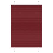 vidaXL Plisserad persienn Bordeaux röd 100x100 cm tyg bredd 99,4 cm
