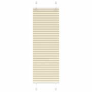 vidaXL Plisserad persienn cremefärgad 45x100cm tyg bredd 44,4cm