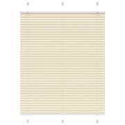 vidaXL Plisserad persienn cremefärgad 105x100 cm tyg bredd 104,4cm