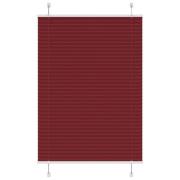 vidaXL Plisserad persienn Bordeaux röd 85x100 cm tyg bredd 84,4 cm