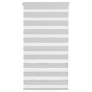 vidaXL Rullgardin zebra ljusgrå 75x150 cm tyg bredd 70,9 cm polyester